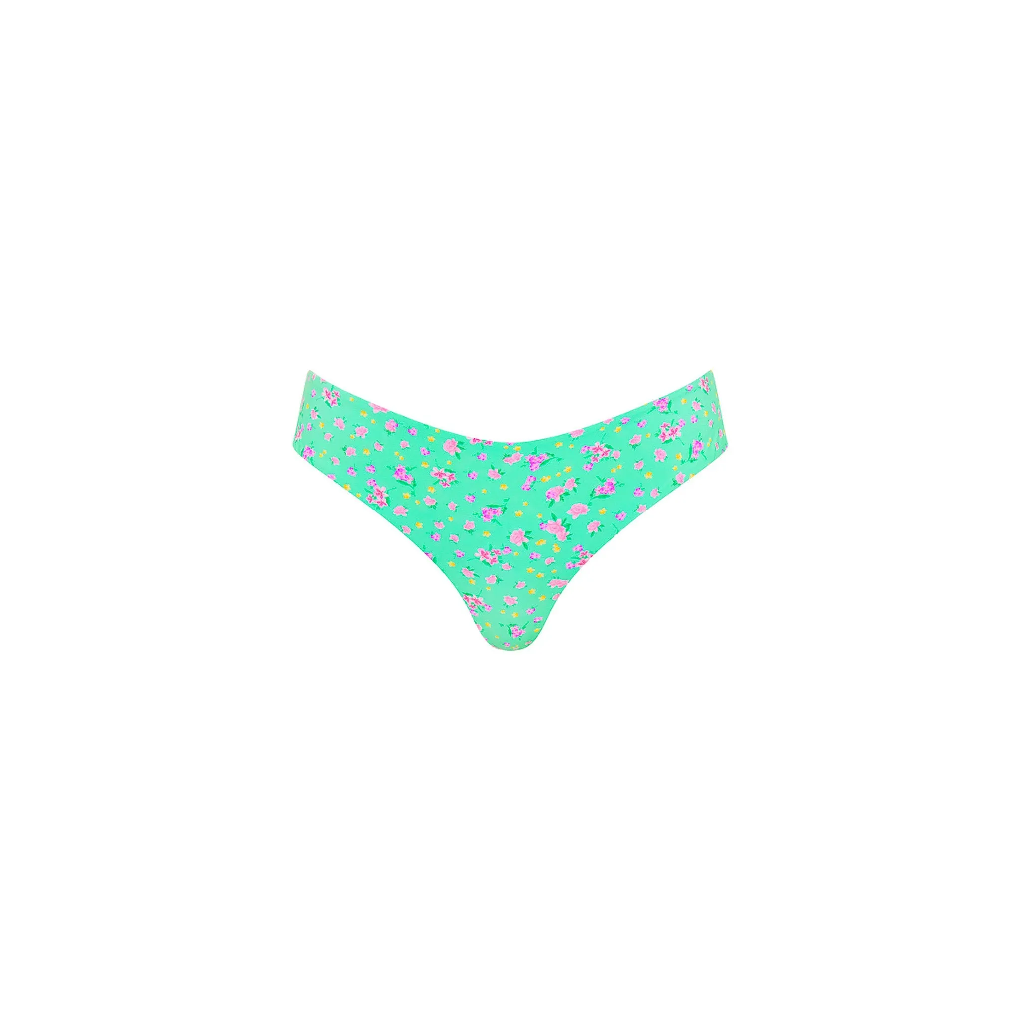 Lettuce Frill Thong Bikini Bottom - Mint Macaron sold by Kulani Kinis