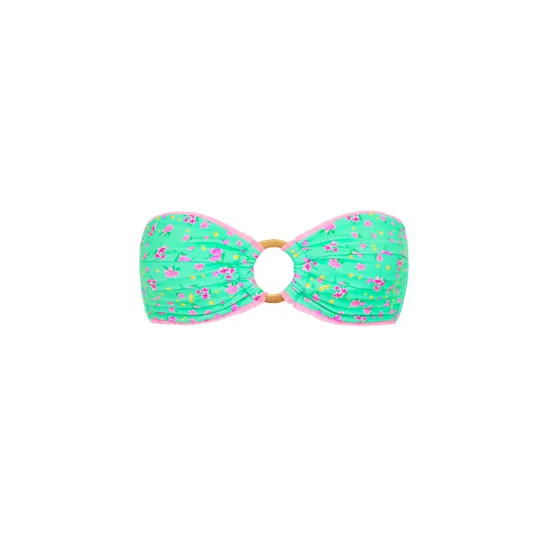 Decorative Strapless Bikini Top - Mint Macaron sold by Kulani Kinis