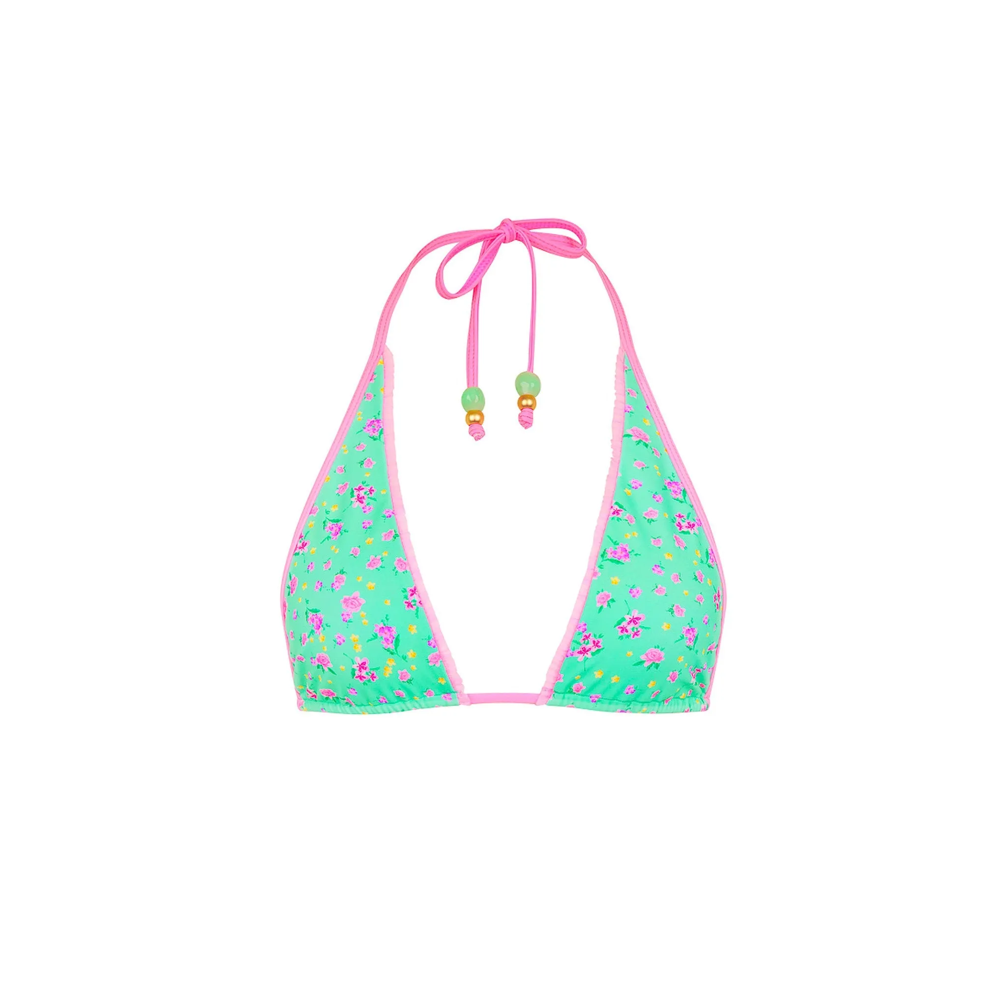 Decorative Bind Halter Bikini Top - Mint Macaron sold by Kulani Kinis