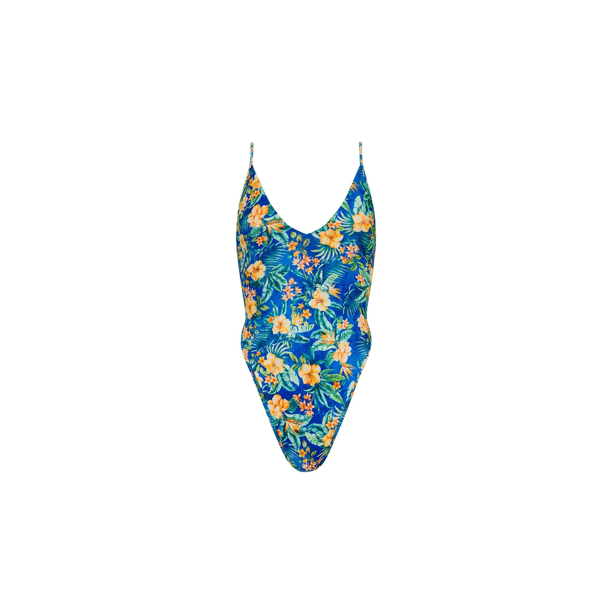 Plunge Cross Back One Piece - Tropez Tides sold by Kulani Kinis