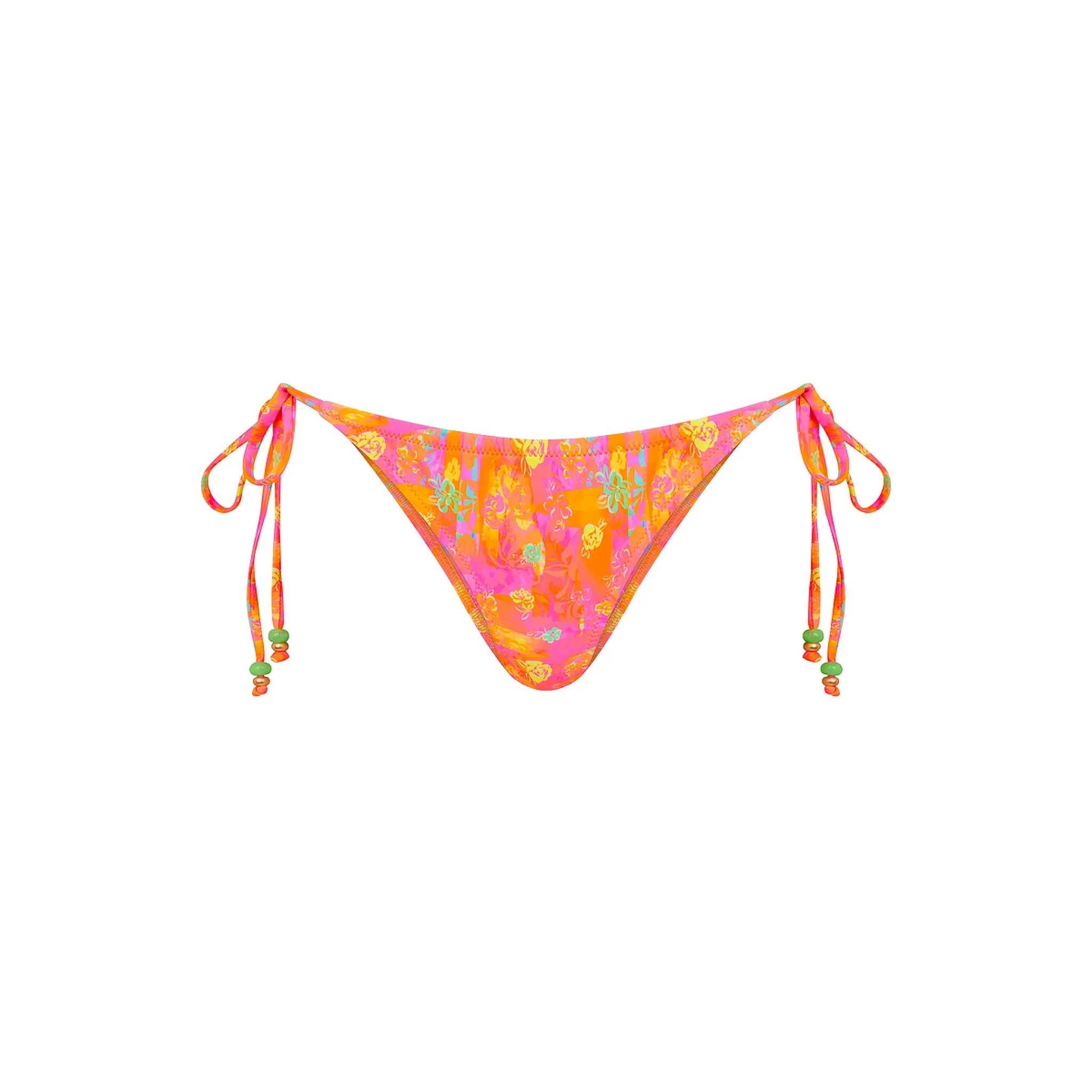 Full Coverage Tie Bikini Bottom - Sunrise Kiss sold by Kulani Kinis