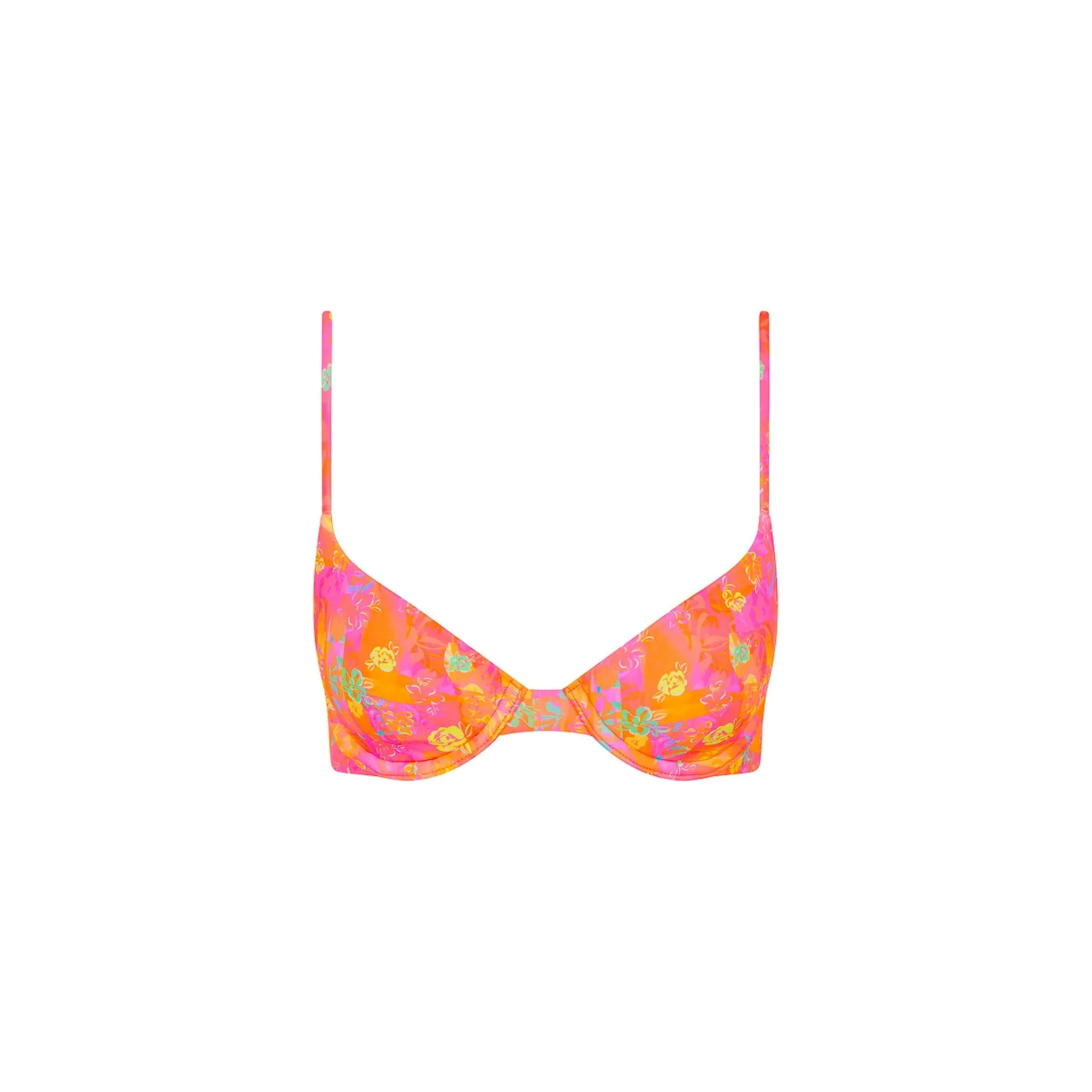 Slim Underwire Bra Bikini Top - Sunrise Kiss sold by Kulani Kinis