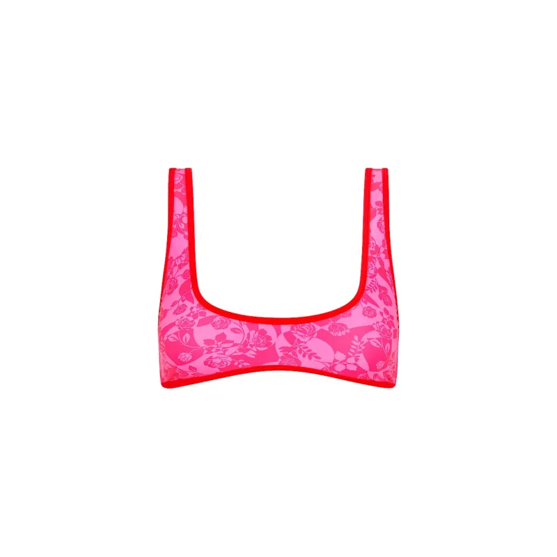 Bind Slim Scoop Bikini Top - Hearts Collide sold by Kulani Kinis