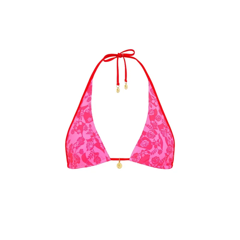 Bind Tie Halter Bikini Top - Hearts Collide sold by Kulani Kinis