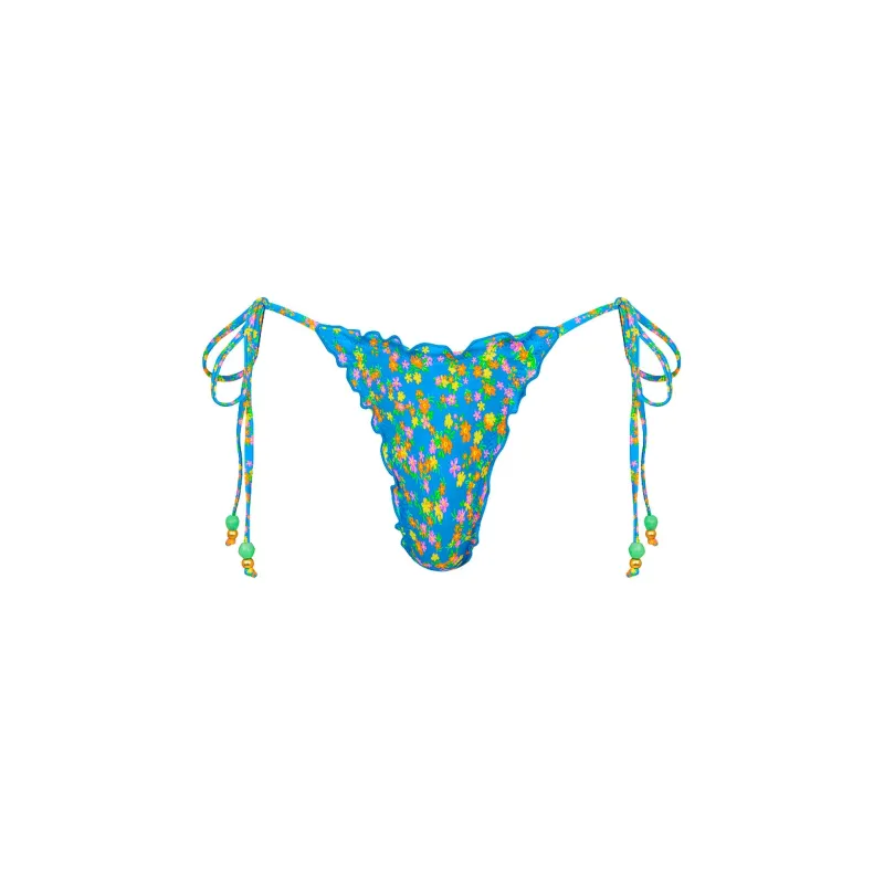 Lettuce Edge Thong Tie Bikini Bottom - La Belle sold by Kulani Kinis