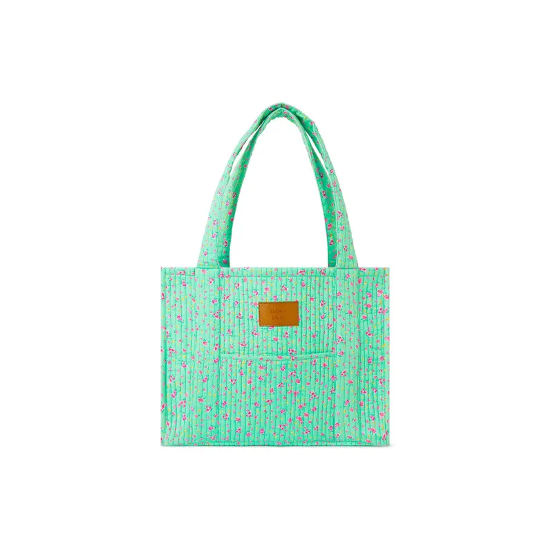 Quilted Tote Bag - Mint Macaron sold by Kulani Kinis