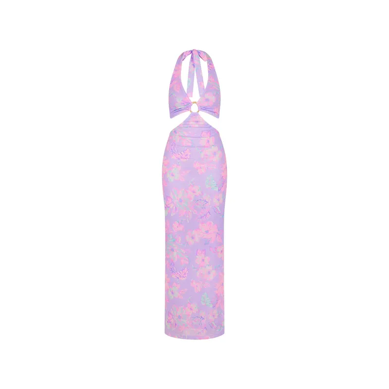 Halter Cut Out Maxi Dress - Lilac Love sold by Kulani Kinis