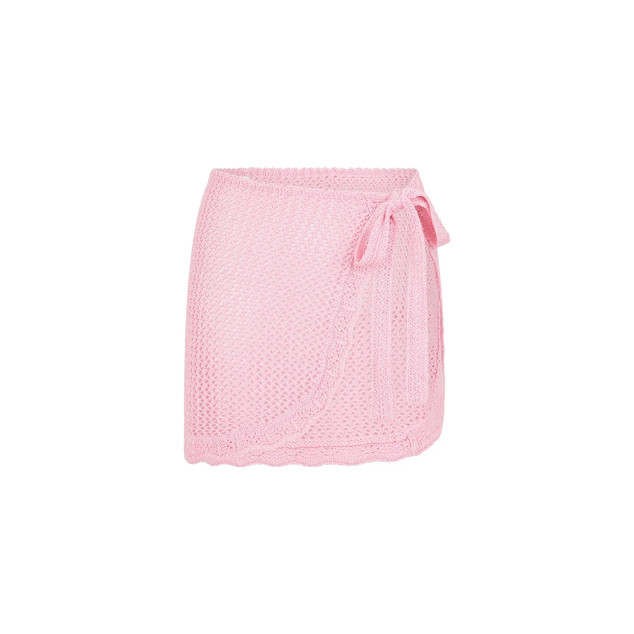 Crochet Knit Mini Sarong - Strawberry Glaze sold by Kulani Kinis