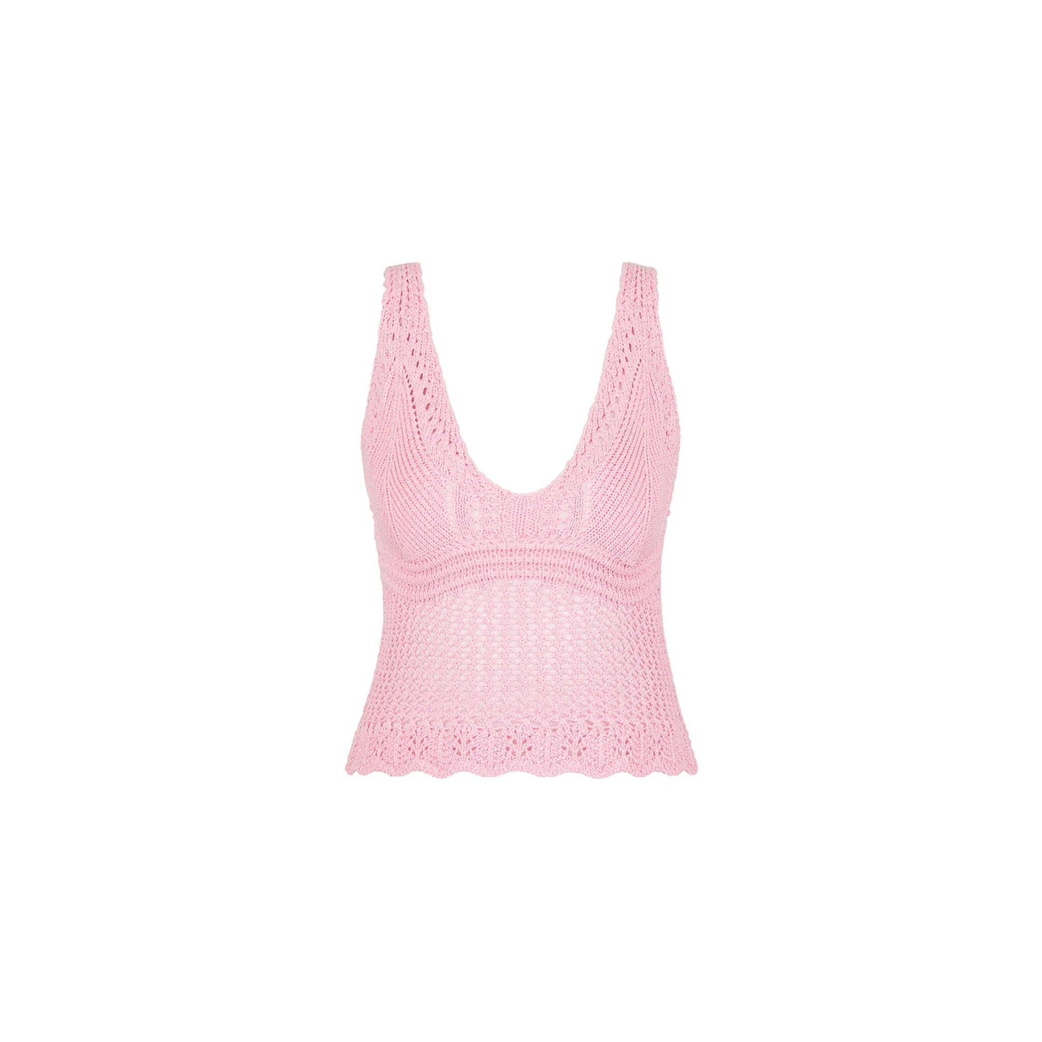 Crochet Knit Cami - Strawberry Glaze sold by Kulani Kinis