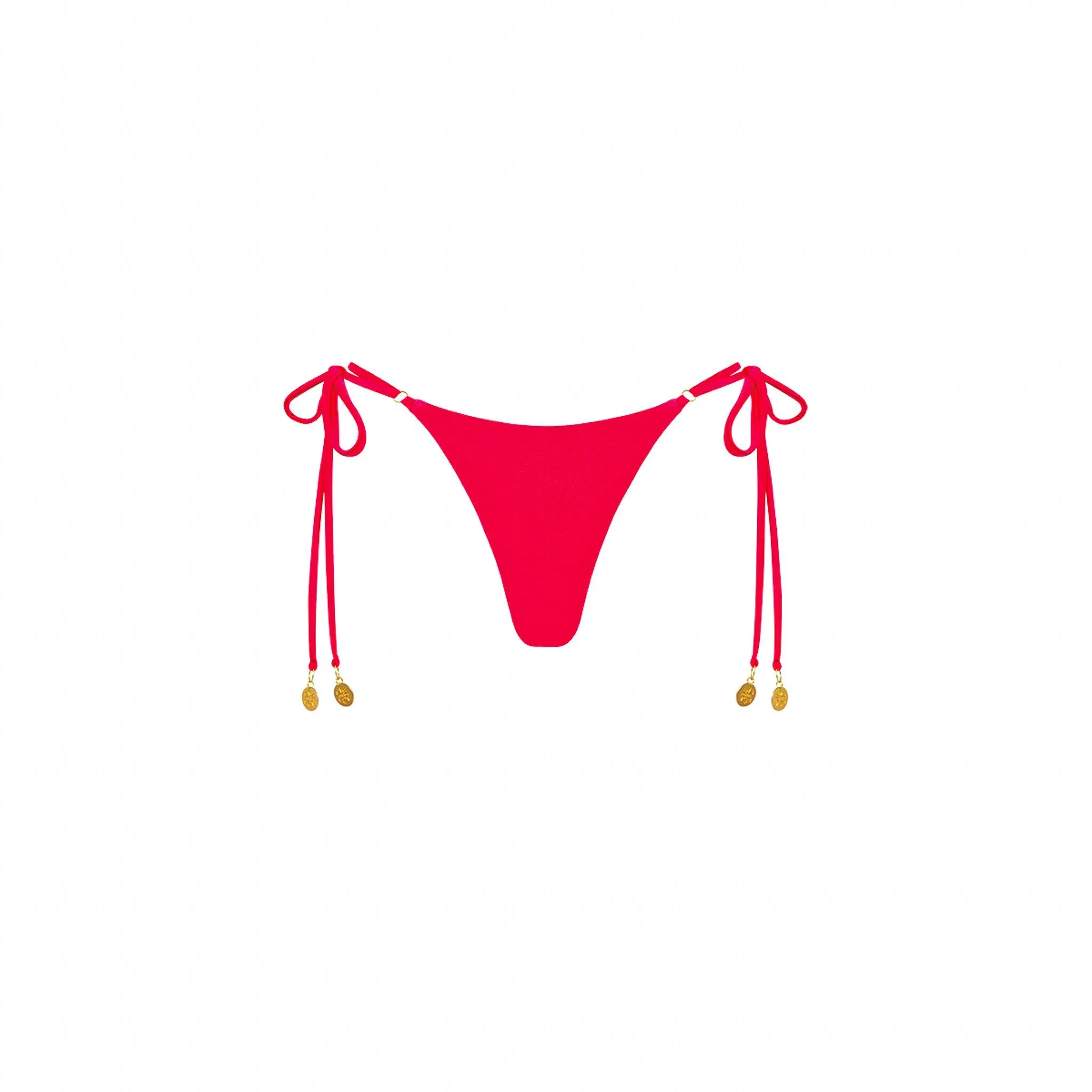 Thong Tie Side Bikini Bottom - Cherry Crush sold by Kulani Kinis