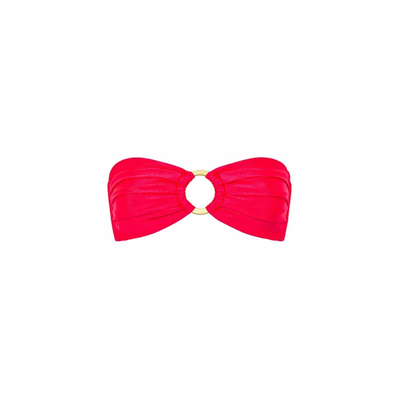 Strapless Bandeau Bikini Top - Cherry Crush sold by Kulani Kinis