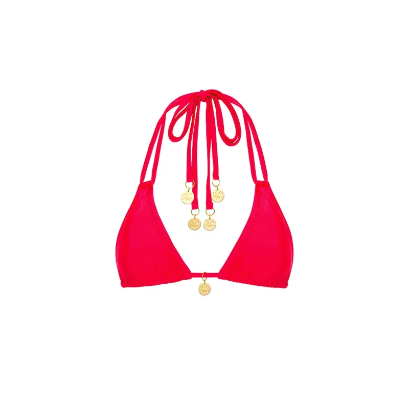 Halter Bralette Bikini Top - Cherry Crush sold by Kulani Kinis