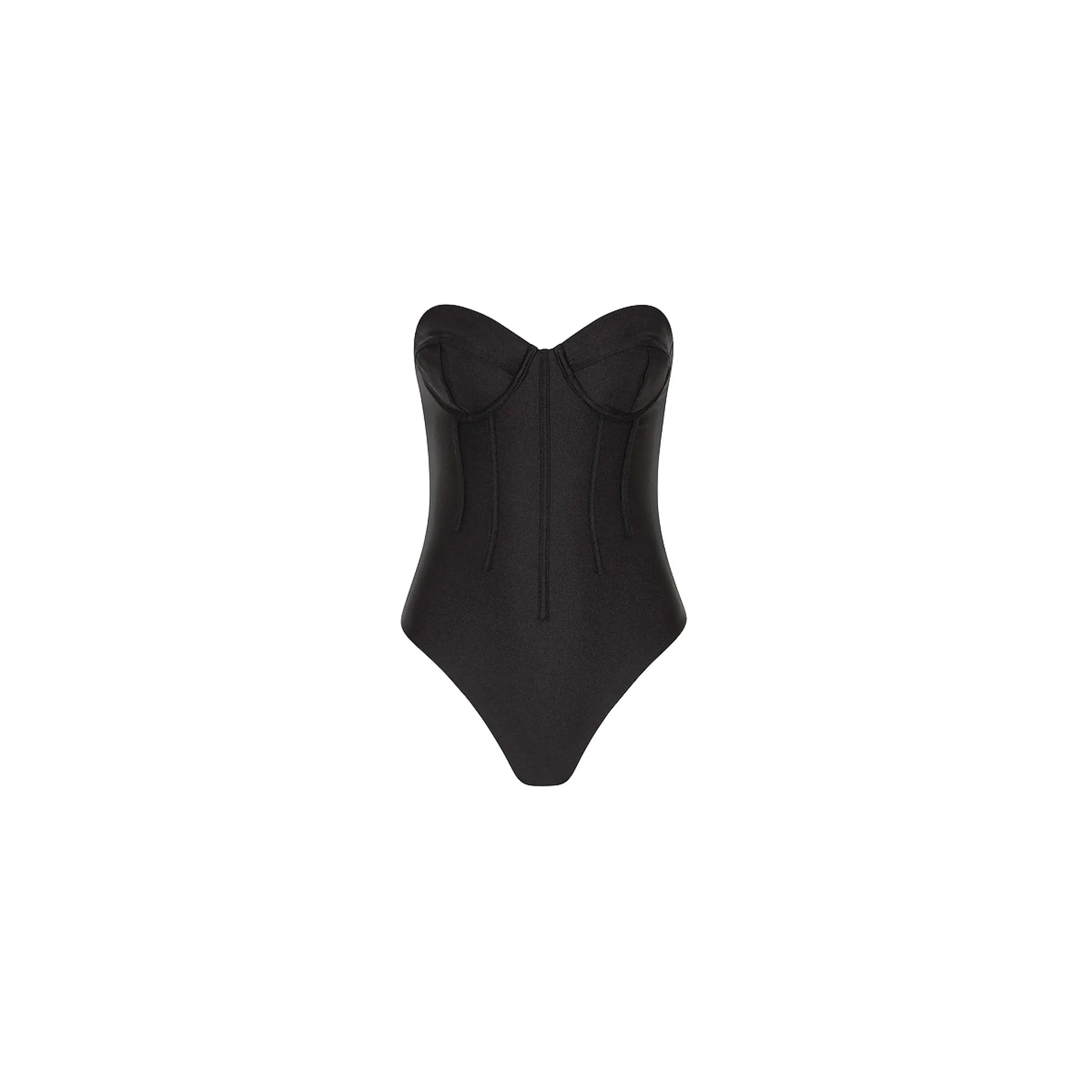 Contour Strapless Cheeky One Piece - Twilight Black sold by Kulani Kinis