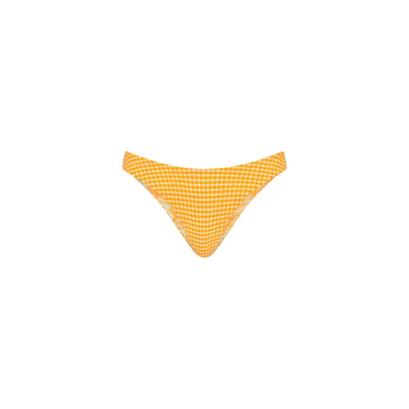 Minimal Full Coverage Bikini Bottom - Orange Cream sold by Kulani Kinis