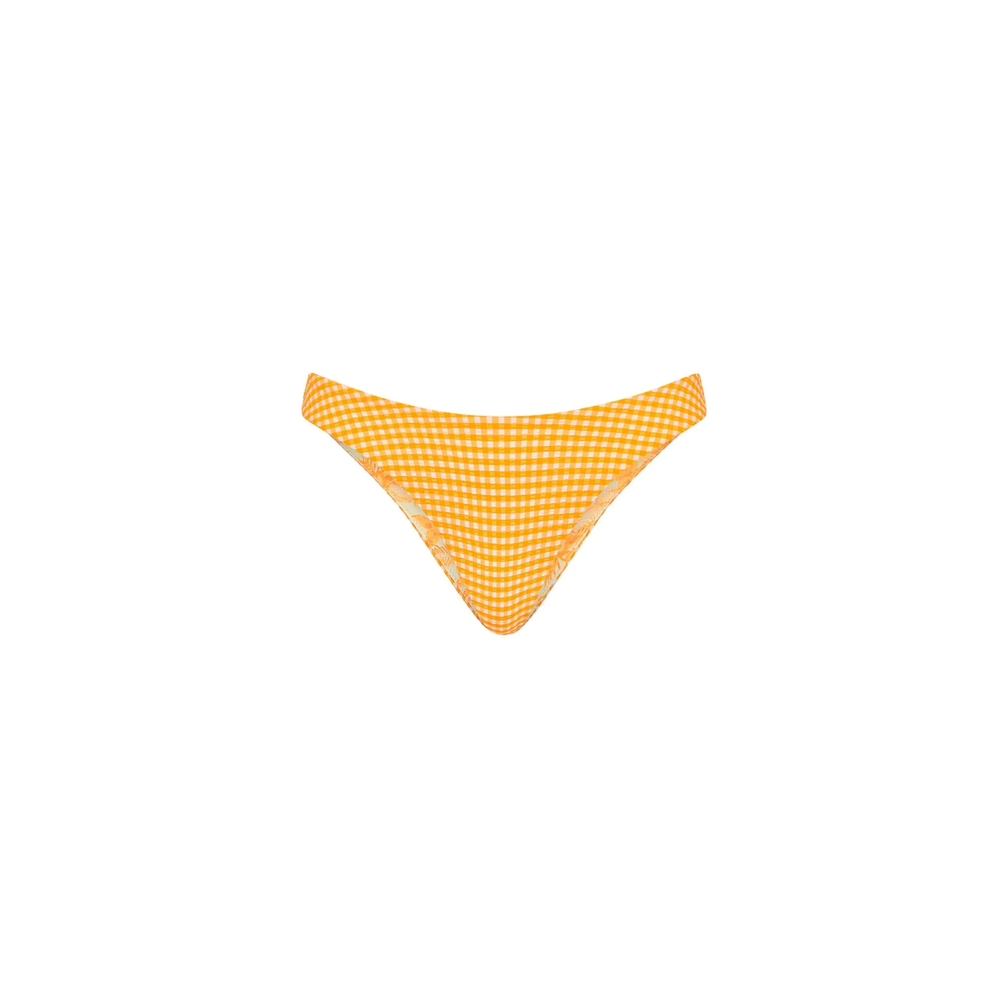 Minimal Full Coverage Bikini Bottom - Orange Cream sold by Kulani Kinis