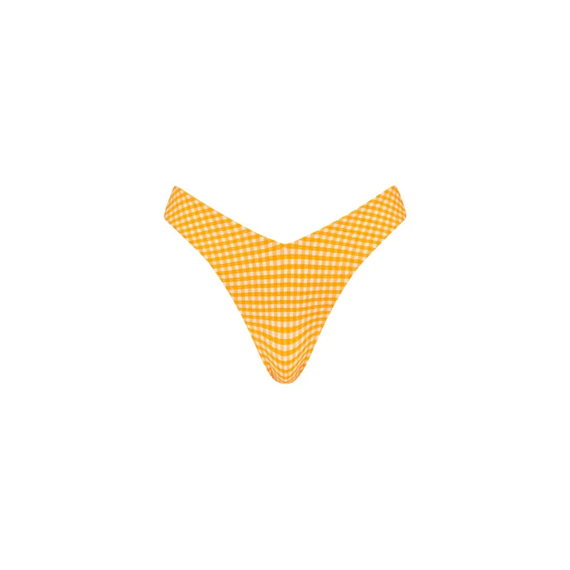 Y Cheeky Bikini Bottom - Orange Cream sold by Kulani Kinis