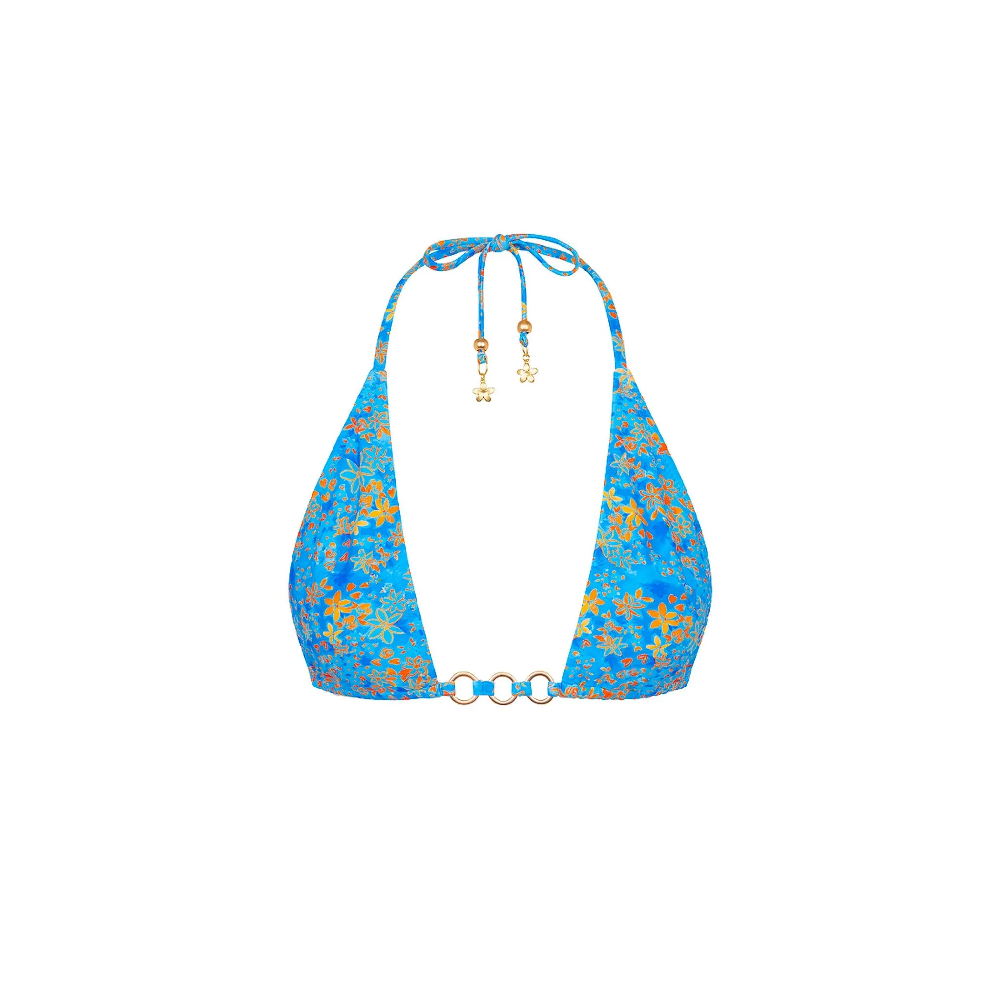 Trio Ring Triangle Bikini Top - Cream Soda sold by Kulani Kinis