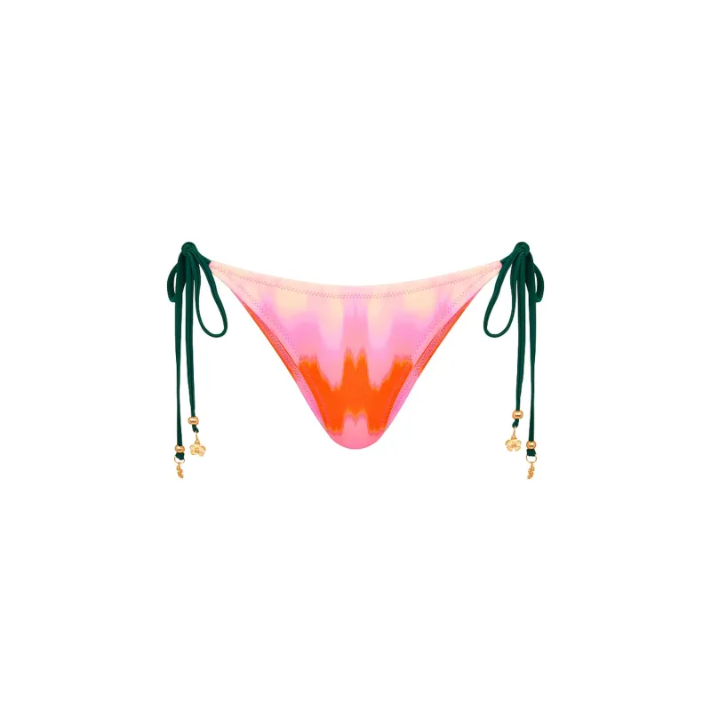 Full Coverage Tie Bikini Bottom - Strawberry Vanilla sold by Kulani Kinis