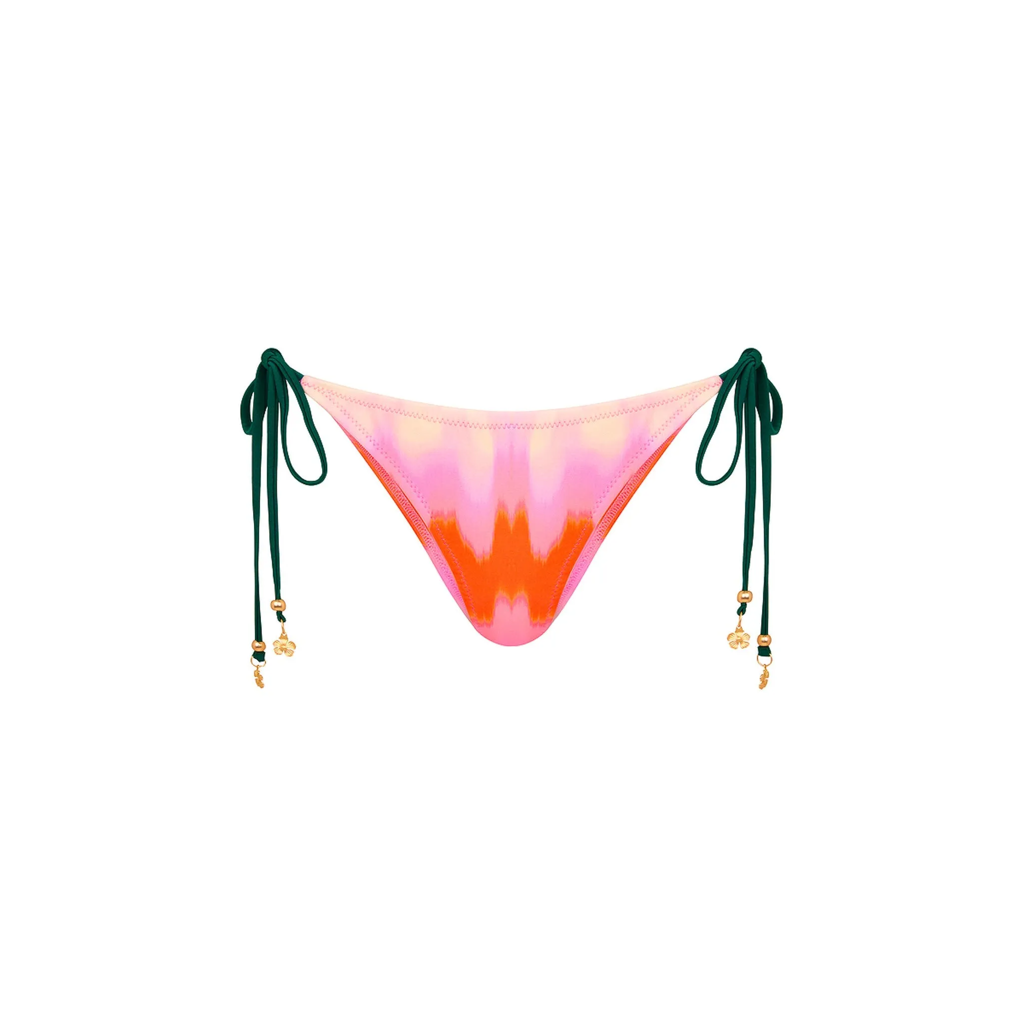 Full Coverage Tie Bikini Bottom - Strawberry Vanilla sold by Kulani Kinis