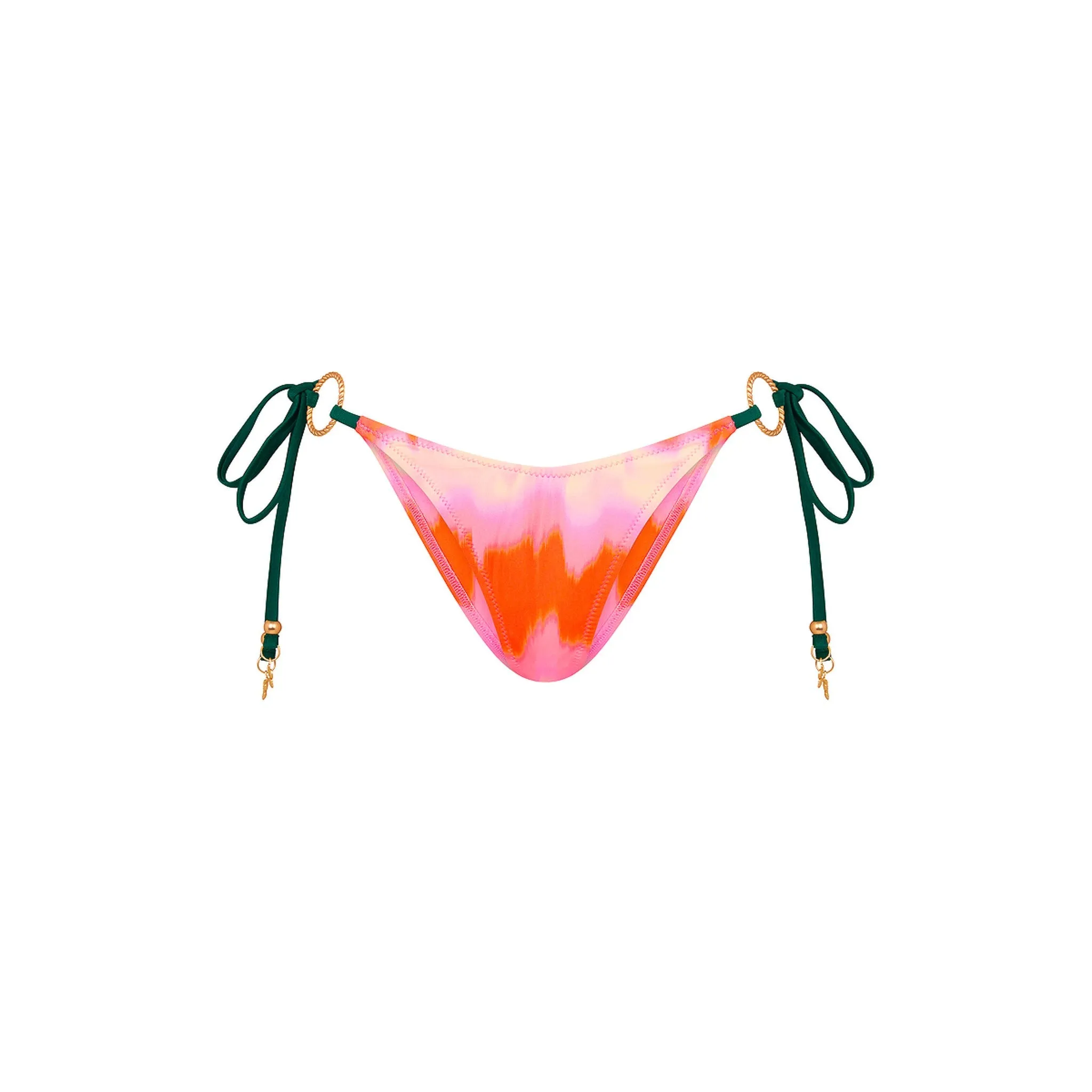 Ring Cheeky Tie Bikini Bottom - Strawberry Vanilla sold by Kulani Kinis