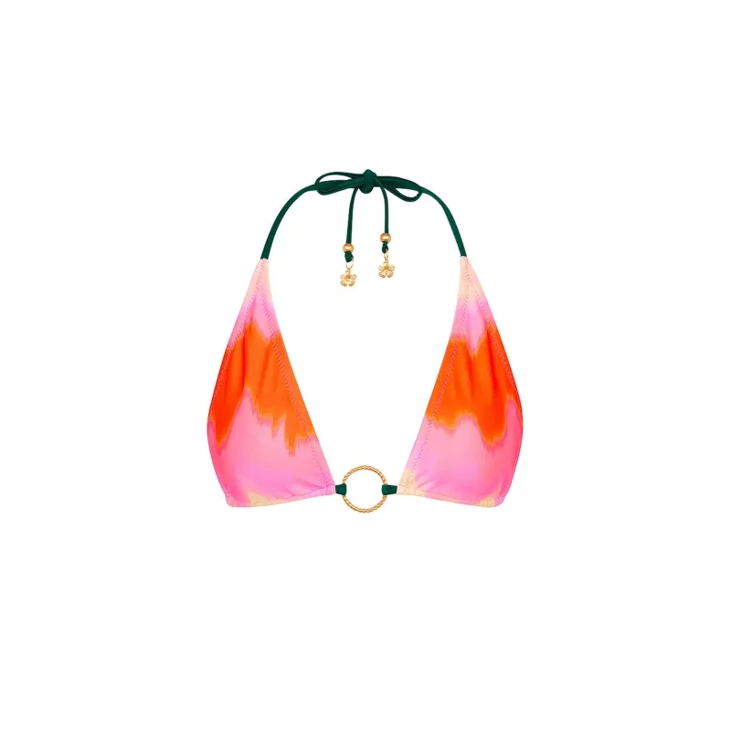 Ring Halter Bikini Top - Strawberry Vanilla sold by Kulani Kinis