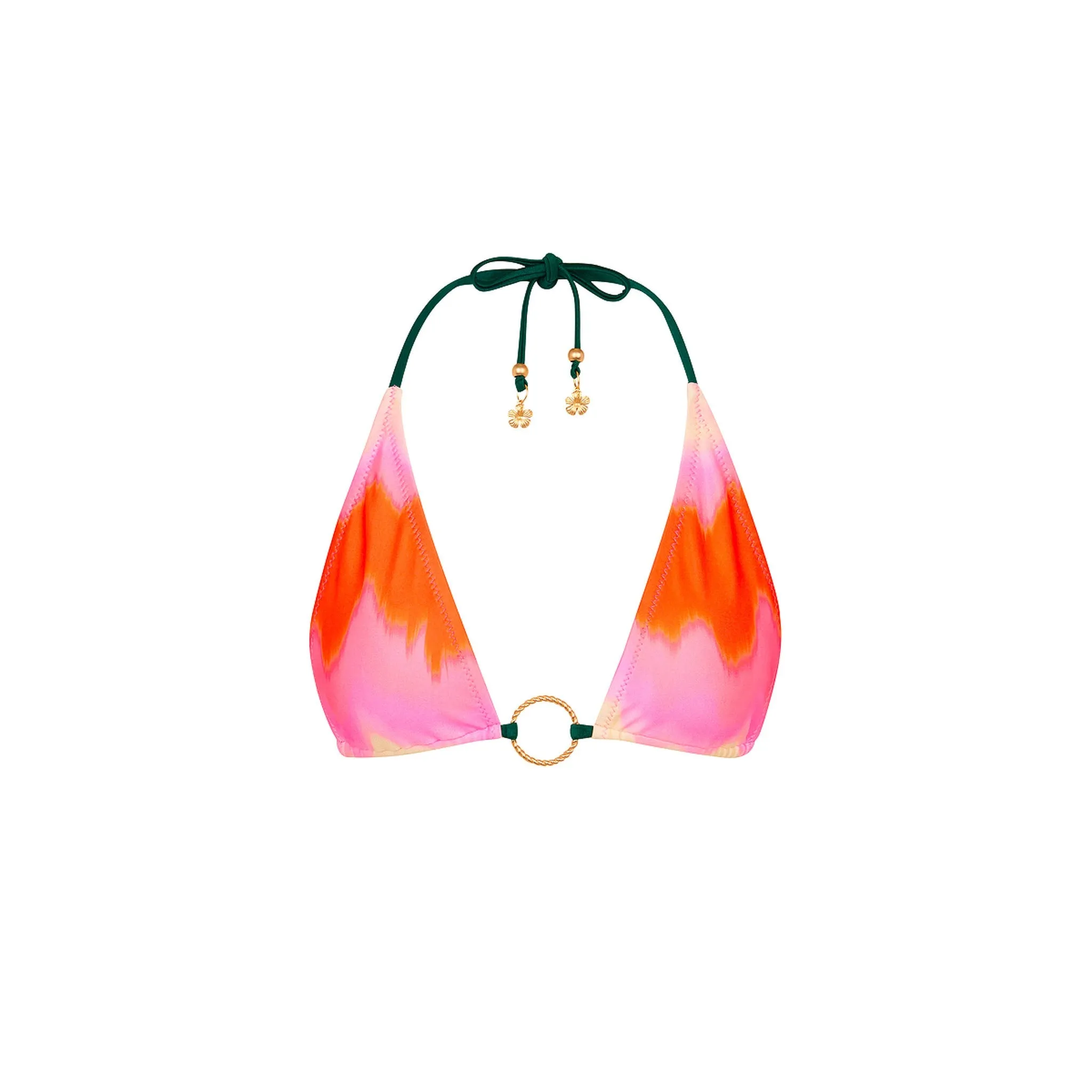 Ring Halter Bikini Top - Strawberry Vanilla sold by Kulani Kinis