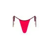 Micro Thong Tie Side Bikini Bottom - Cherry Cola sold by Kulani Kinis