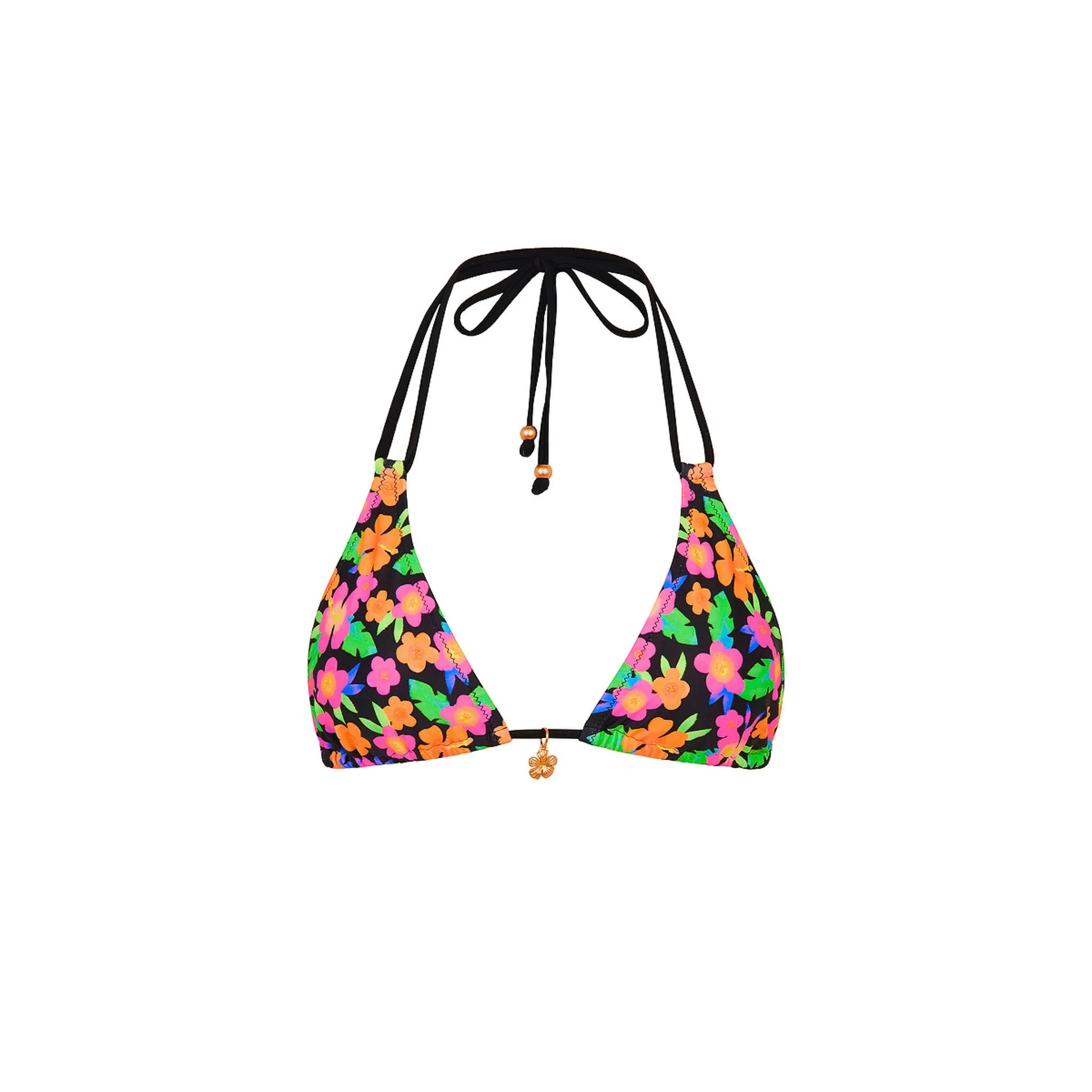 Simple Strap Halter Bikini Top - Midnight Glow sold by Kulani Kinis