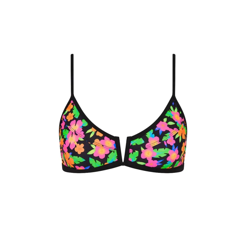 Bind Slim V Crop Bikini Top - Midnight Glow sold by Kulani Kinis