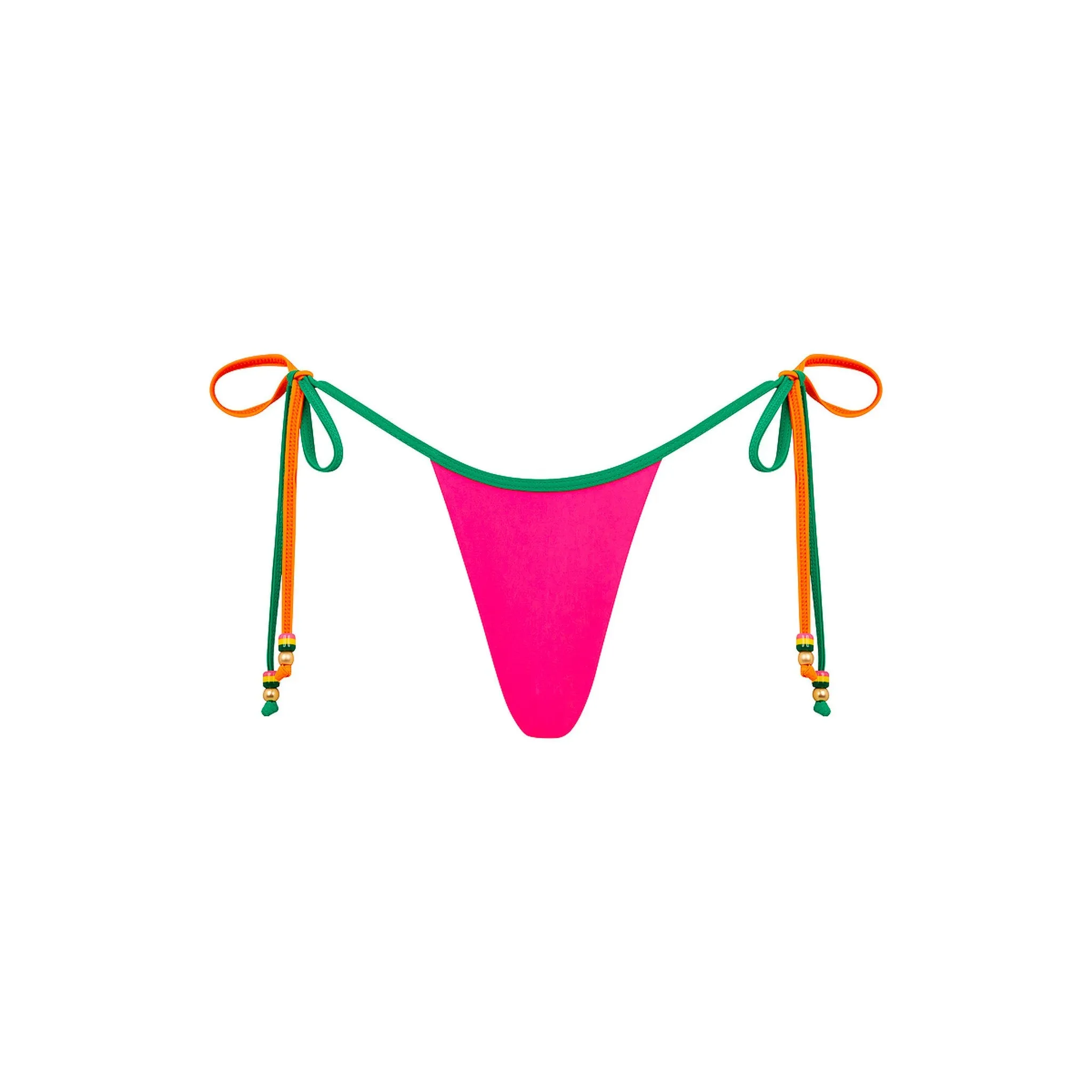Micro Thong Tie Side Bikini Bottom - Passionfruit Punch sold by Kulani Kinis