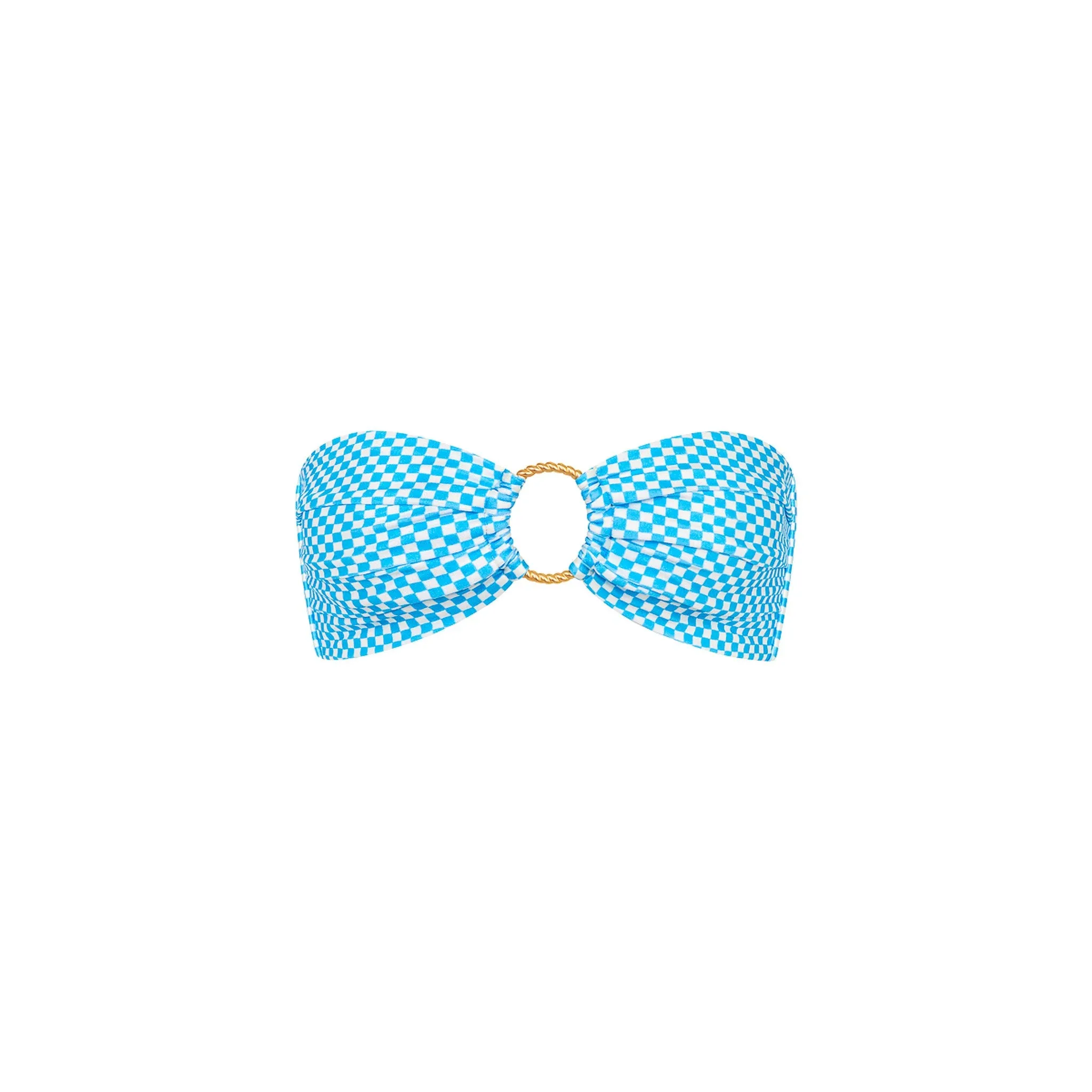 Strapless Bandeau Bikini Top - Checkmate sold by Kulani Kinis
