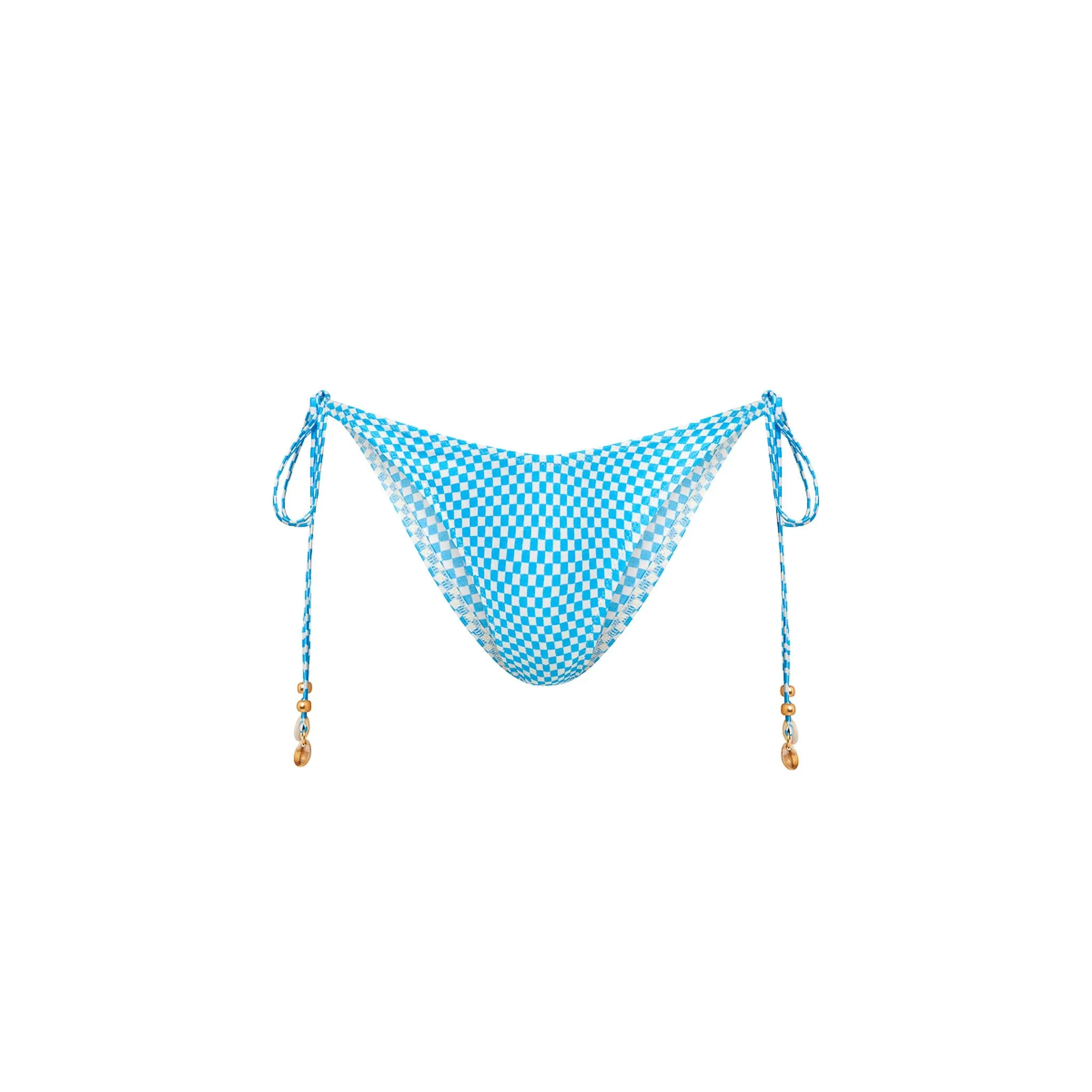 Dipped Cheeky Tie Bikini Bottom - Checkmate sold by Kulani Kinis