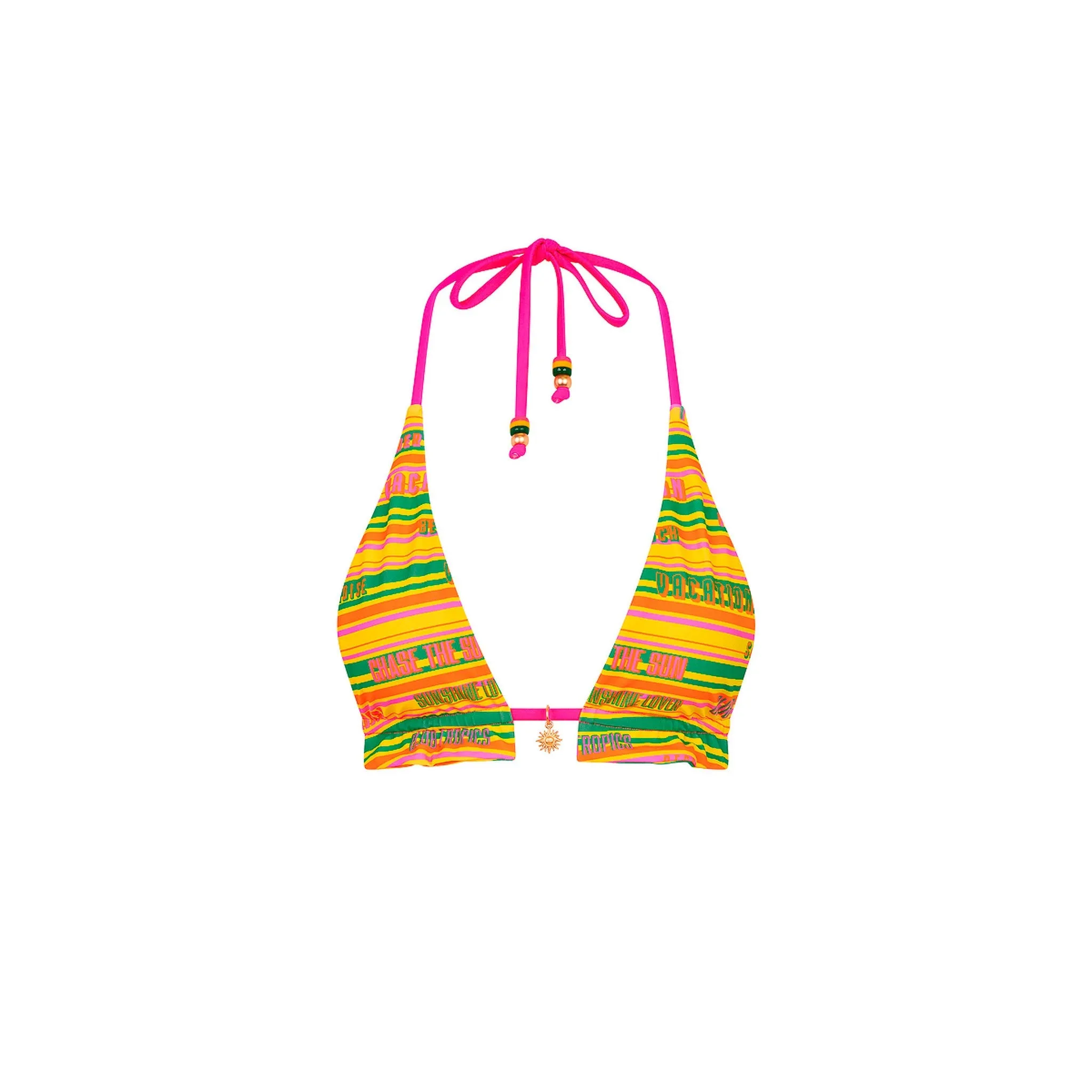 Frill Halter Bralette Bikini Top - Sunshine Lover sold by Kulani Kinis