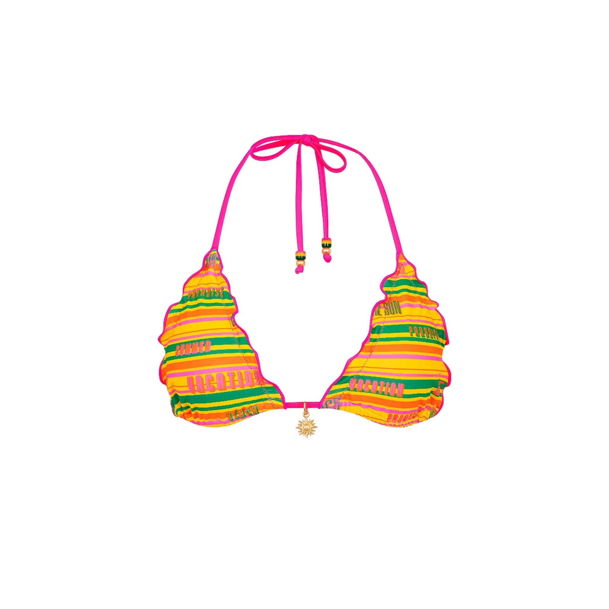 Lettuce Edge Bralette Bikini Top - Sunshine Lover sold by Kulani Kinis