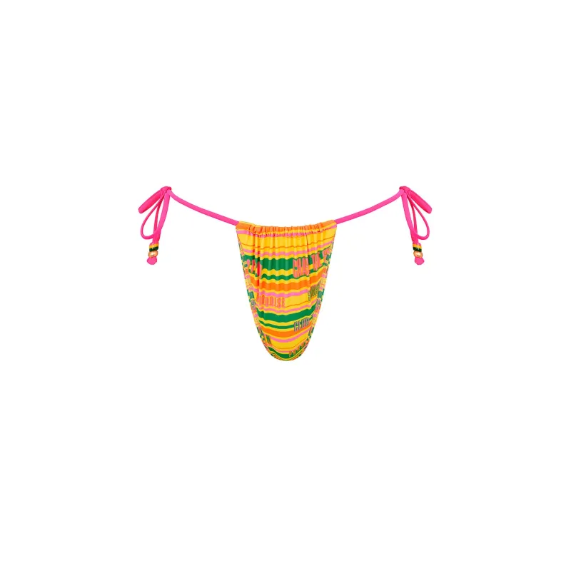Gathered Tie Side Bikini Bottom - Sunshine Lover made by Kulani Kinis