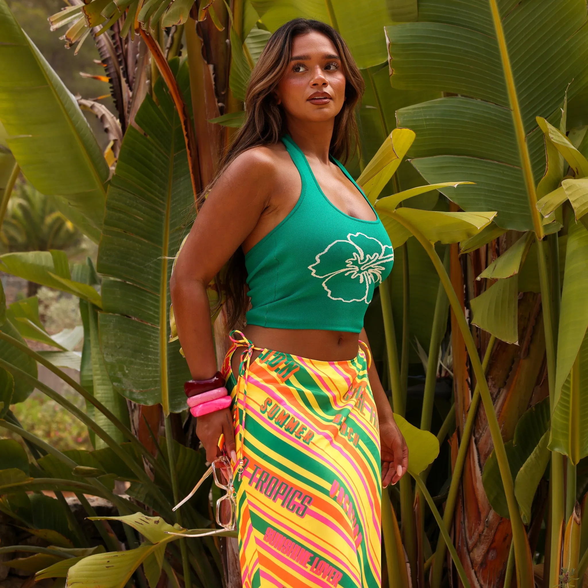 Knit Halter Tank Top - Green Envy sold by Kulani Kinis product image thumbnail 4