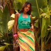 Knit Halter Tank Top - Green Envy sold by Kulani Kinis
