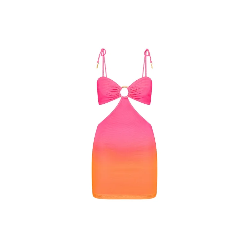 Ring Cut Out Mini Dress - Tropical Heatwave sold by Kulani Kinis
