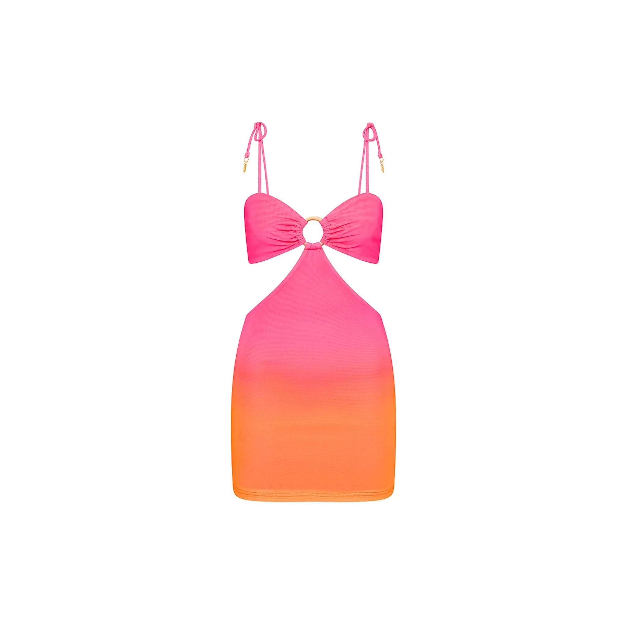 Ring Cut Out Mini Dress - Tropical Heatwave sold by Kulani Kinis