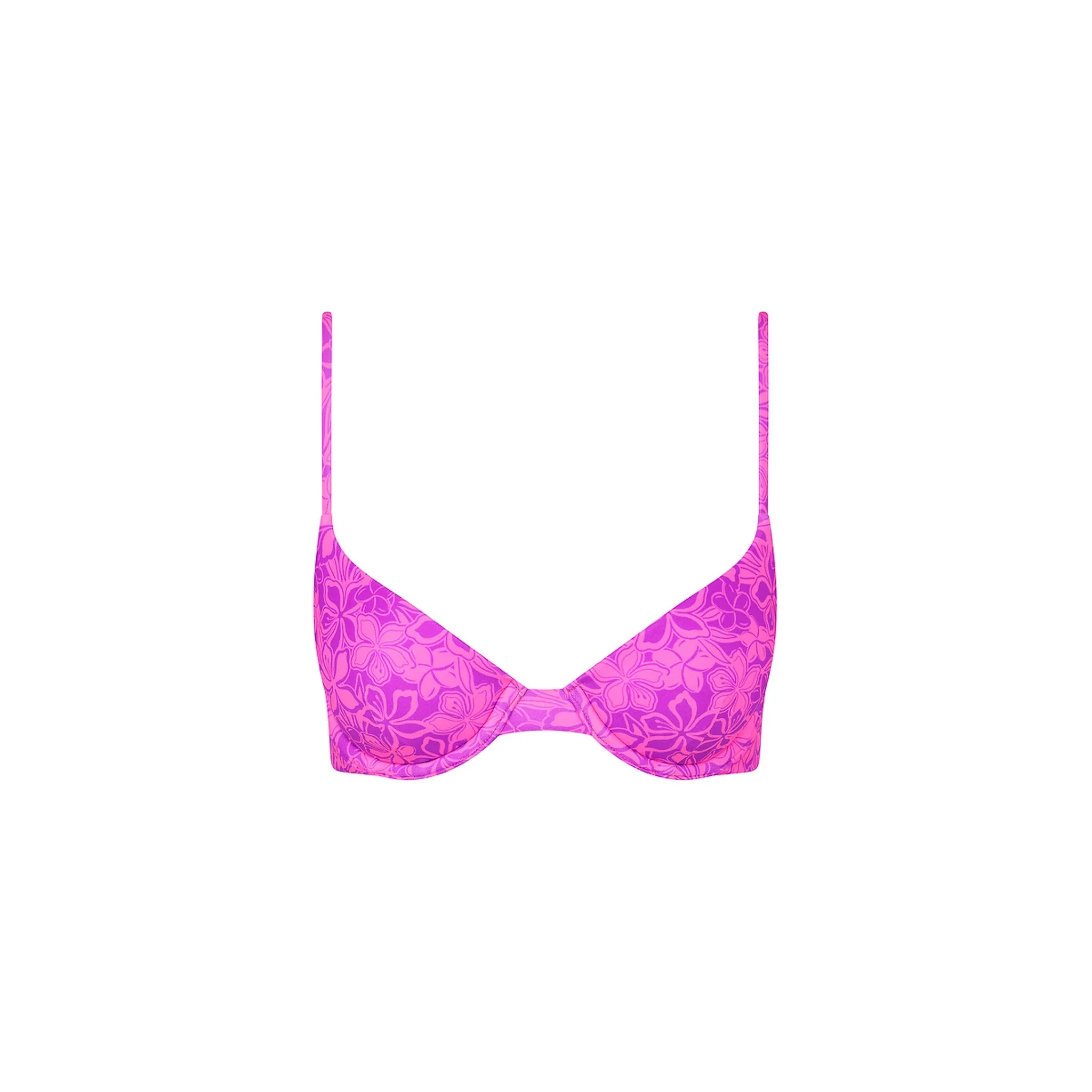 Slim Underwire Bra Bikini Top - Bubble Berry sold by Kulani Kinis