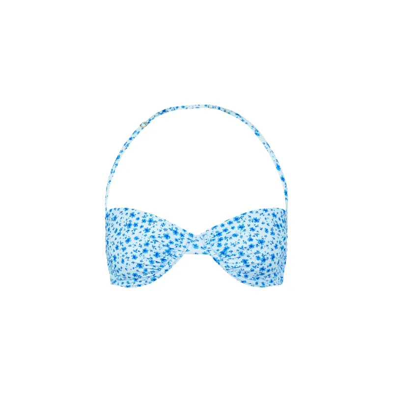 Retro Balconette Bra Bikini Top - Dream Flower sold by Kulani Kinis