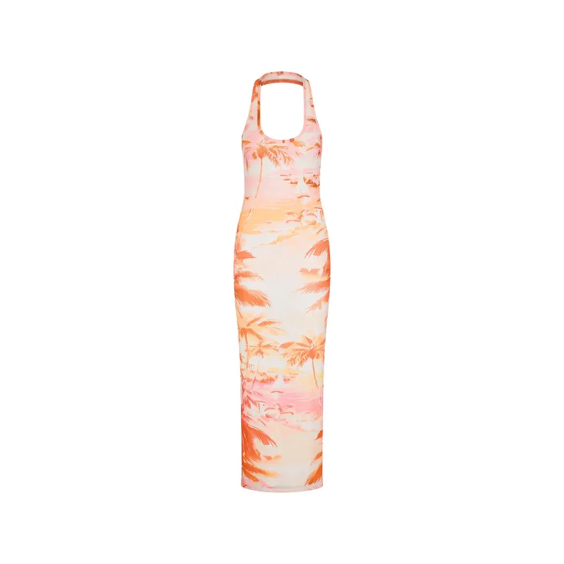 Halter Mesh Maxi Dress - Wild Skies sold by Kulani Kinis