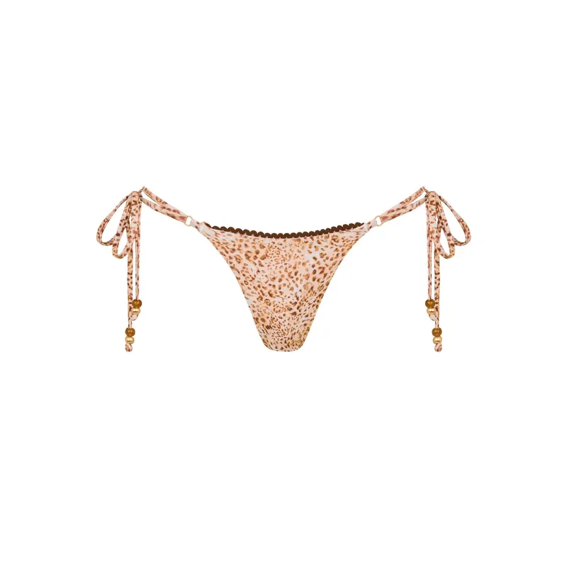 Decorative Thong Tie Side Bikini Bottom - Wild Skies sold by Kulani Kinis