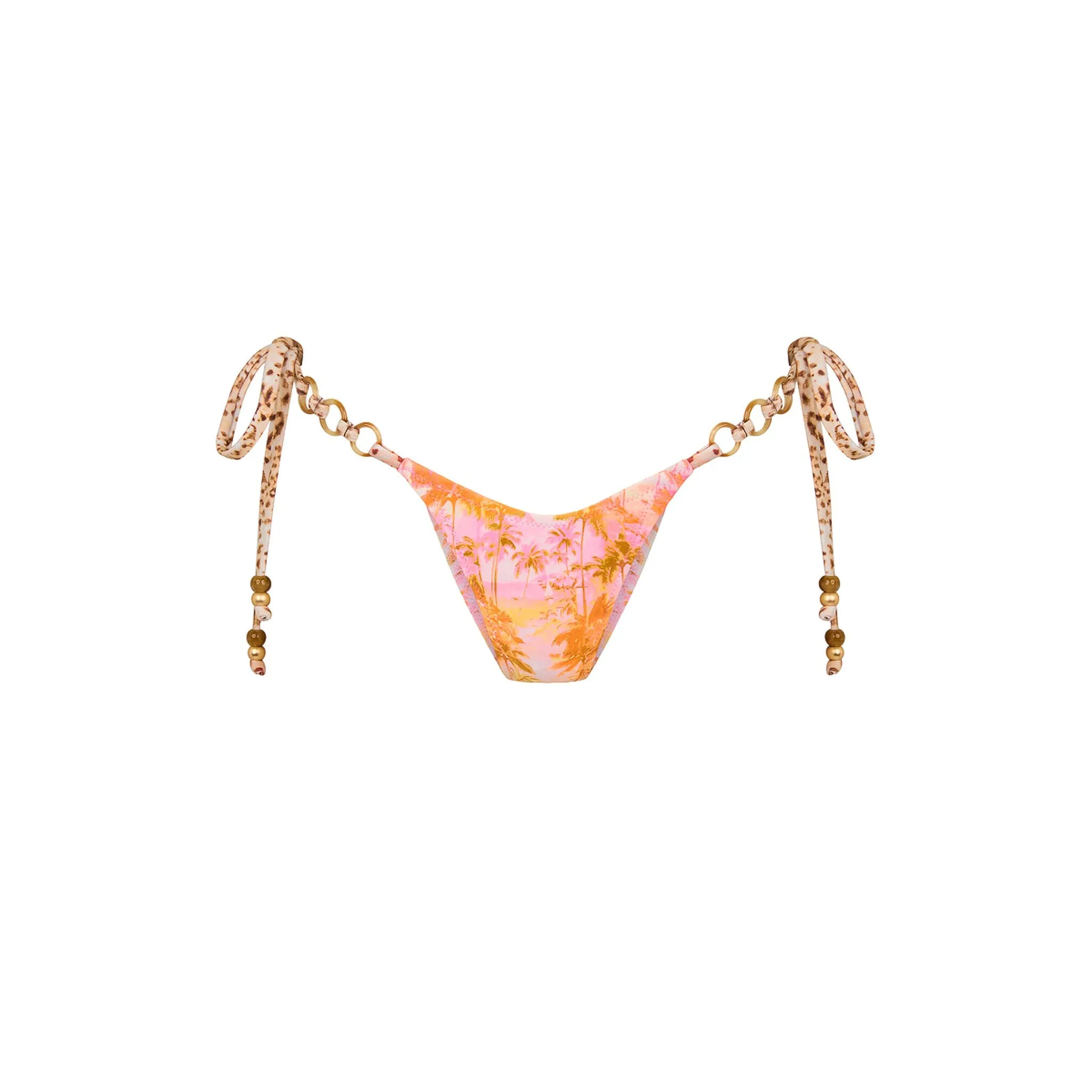Trio Ring Cheeky Tie Bikini Bottom - Wild Skies sold by Kulani Kinis