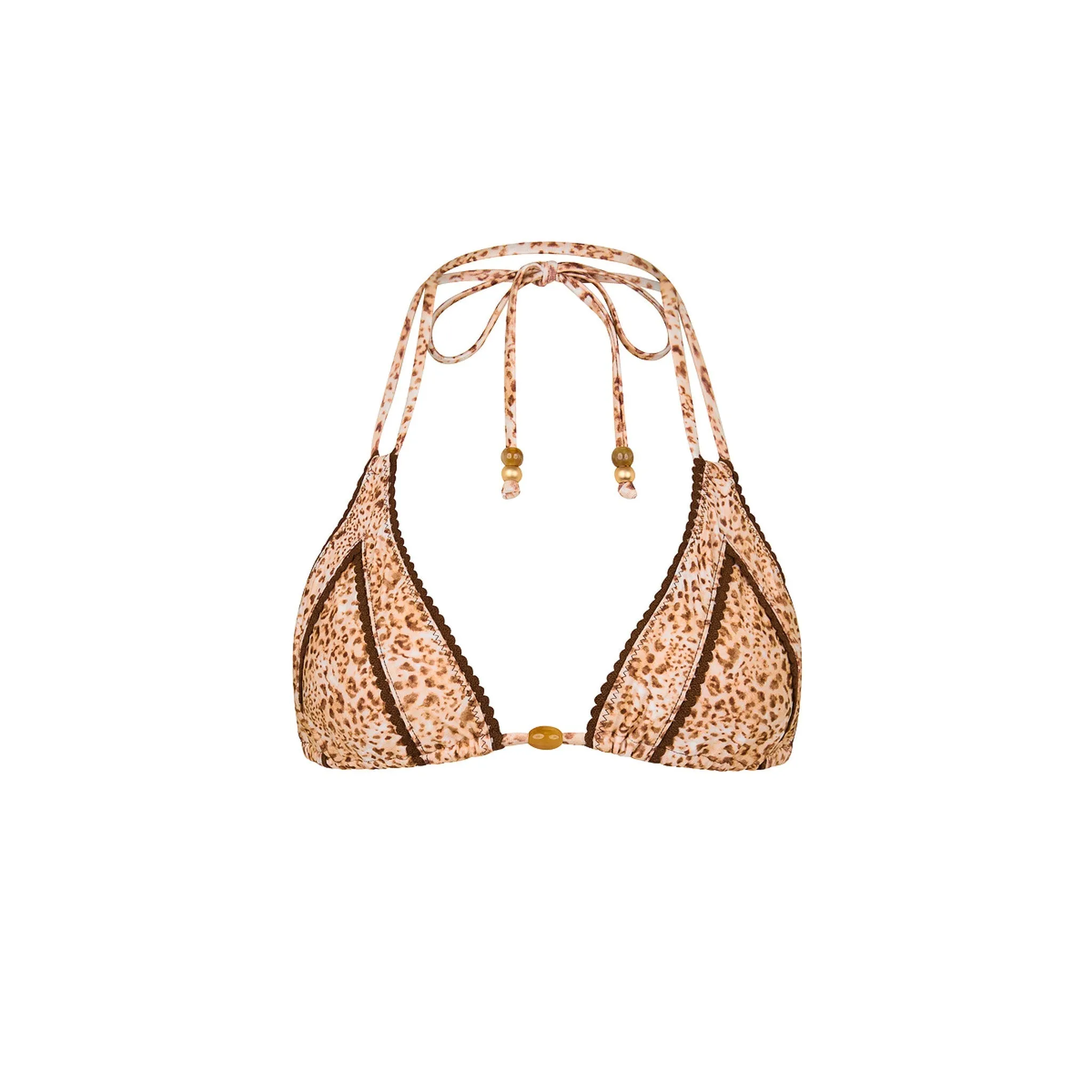 Decorative Panel Halter Bikini Top - Wild Skies sold by Kulani Kinis