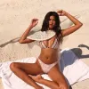 Decorative Panel Halter Bikini Top - Wild Skies sold by Kulani Kinis