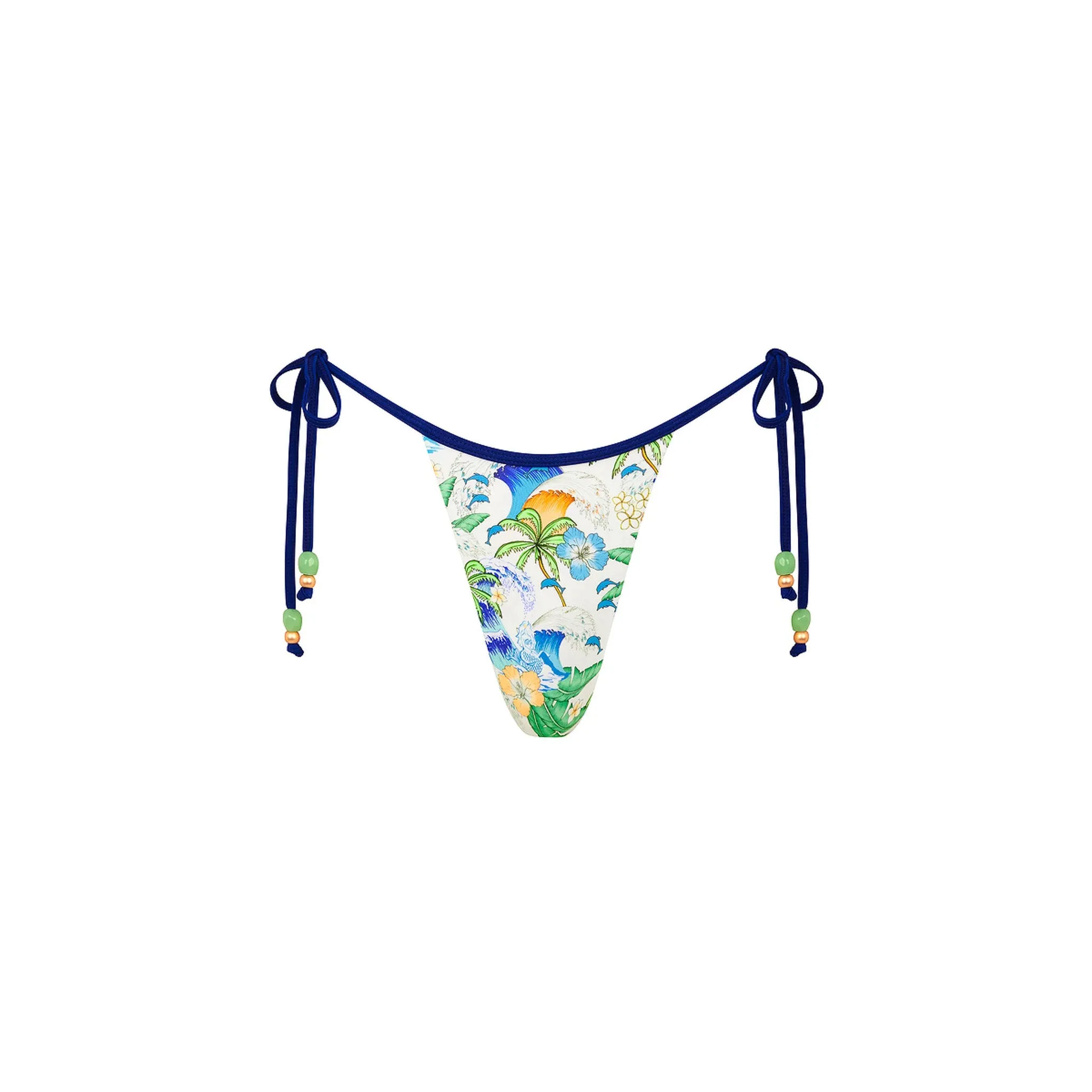 Micro Thong Tie Side Bikini Bottom - Blue Crush sold by Kulani Kinis