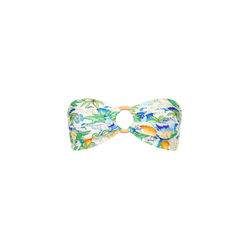 Strapless Bandeau Bikini Top - Blue Crush sold by Kulani Kinis
