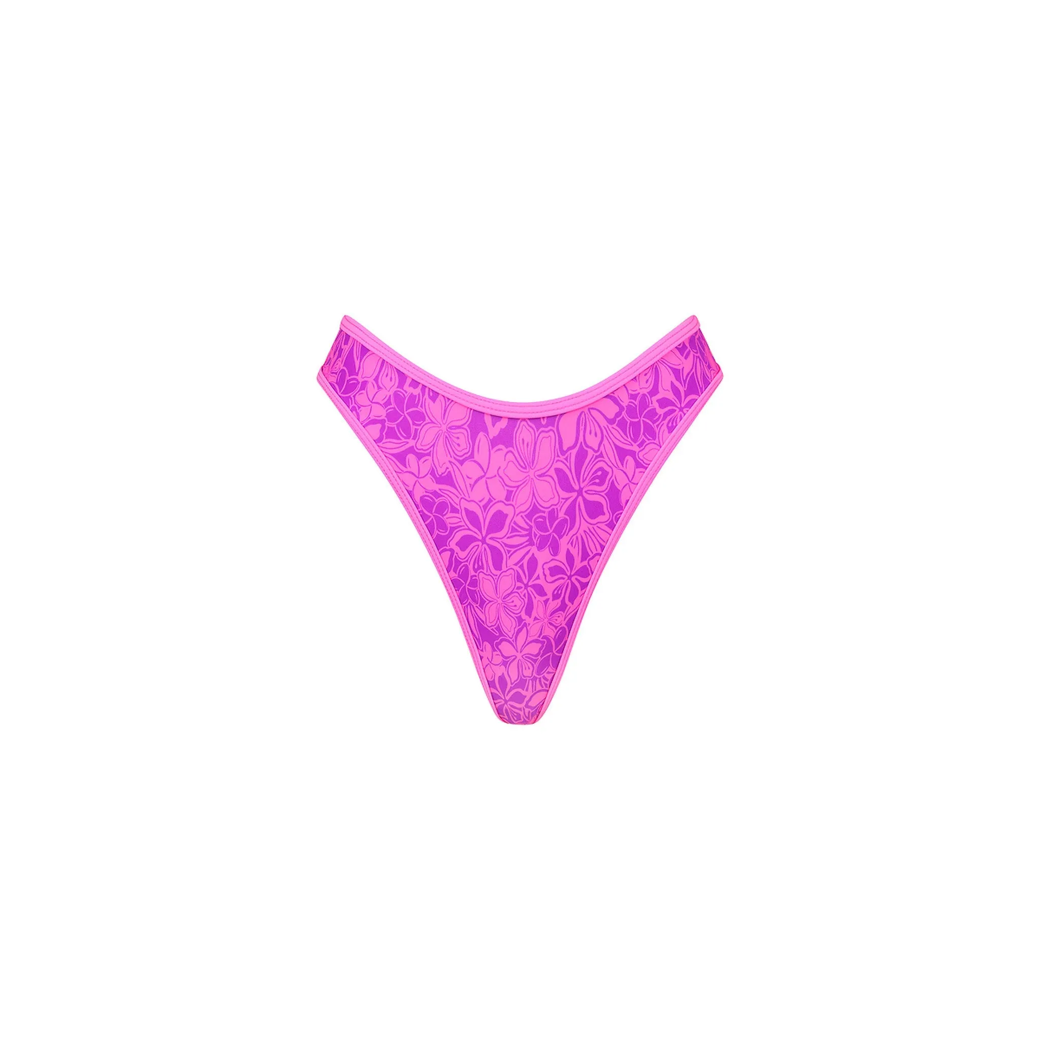 High Leg Thong Bikini Bottom - Bubble Berry sold by Kulani Kinis