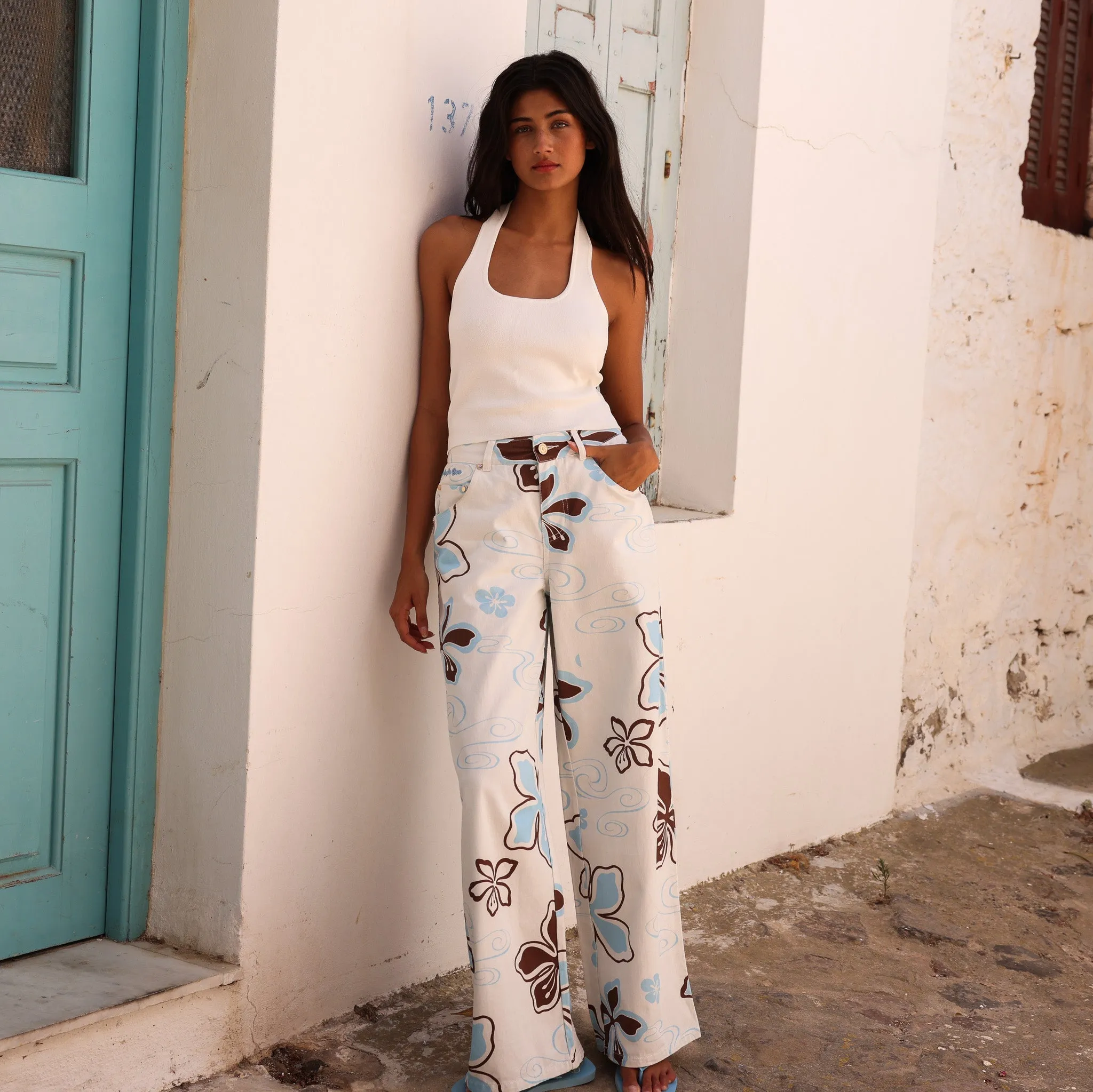 Straight Leg Printed Jean - Coco Lush sold by Kulani Kinis product image thumbnail 5